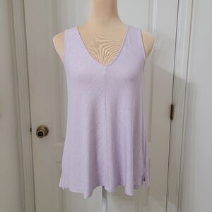 Gap Size XS Light Purple Knit Sleeveless Tank Top, Flowy Hem, Exc. Used Cond.